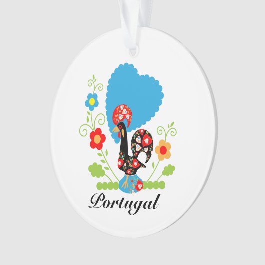 Portugiesisches Rooster Ornament (Vorderseite)