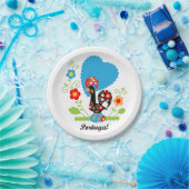 Portugiesisches Rooster Pappteller (Party)