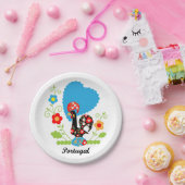 Portugiesisches Rooster Pappteller (Party)