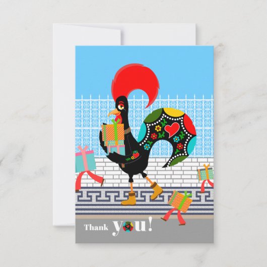 Portugiesisches Rooster Parade Kindergeburtstag Pa (Vorderseite)