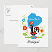 Portugiesisches Rooster Postkarte (Vorne/Hinten)