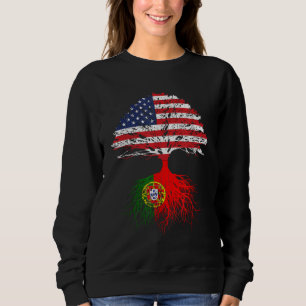 Portugiesisches Roots American Grow Portugal Flagg Sweatshirt