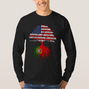 Portugiesisches Roots American Grow Portugal Flagg T-Shirt