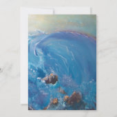 portugiesisches Seascape-Ziel Einladung (Rückseite)