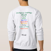 Portugiesisches SprachweltSweatshirt Sweatshirt (Rückseite)