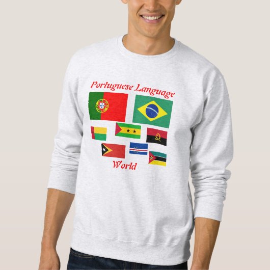 Portugiesisches SprachweltSweatshirt Sweatshirt (Vorderseite)
