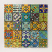 Portugiesisches Talavera-Fliesendesign Puzzle (Horizontal)