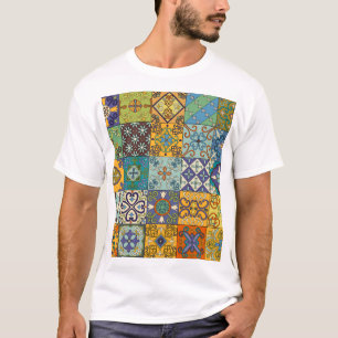 Portugiesisches Talavera-Fliesendesign T-Shirt