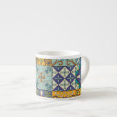 Portugiesisches Talavera Tile Design Espressotasse (Vorderseite Rechts)