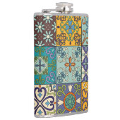 Portugiesisches Talavera Tile Design Flachmann (Rechts)