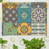 Portugiesisches Talavera Tile Design Geschirrtuch (Gefaltet)