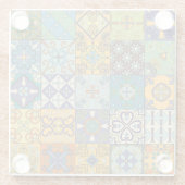 Portugiesisches Talavera Tile Design Glasuntersetzer (Rückseite)