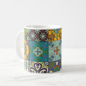 Portugiesisches Talavera Tile Design Kaffeetasse (Vorderseite Links)