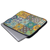 Portugiesisches Talavera Tile Design Laptopschutzhülle (Vorne Knopf)