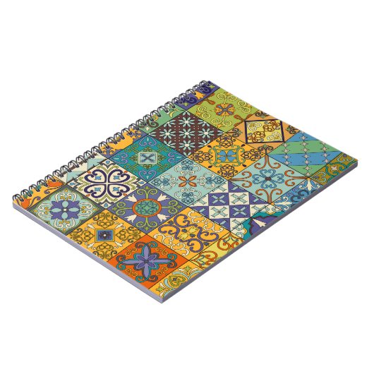 Portugiesisches Talavera Tile Design Notizblock (Linke Seite)