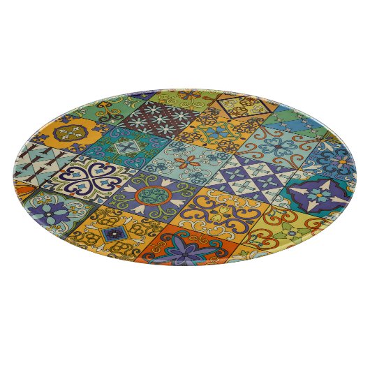 Portugiesisches Talavera Tile Design Schneidebrett (Ecke)