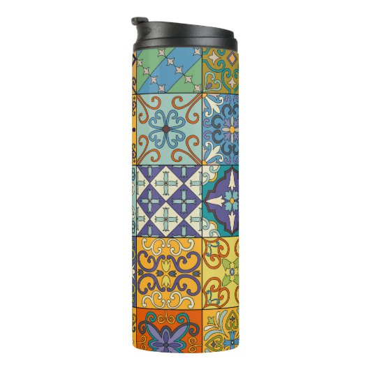 Portugiesisches Talavera Tile Design Thermosbecher (Nach rechts gedreht)