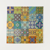 Portugiesisches Talavera Tile Design Wandteppich (Vorderseite)