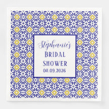 Portugiesisches Tiles Blue Mediterranes Brautparty