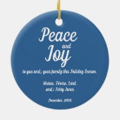 Portugiesisches Tiles-Foto für Weihnachtsferien Keramik Ornament (Hinten)