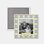 Portugiesisches Tiles-Foto für Weihnachtsferien Magnet (Vorderseite/Rückseite)