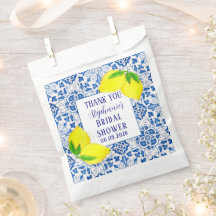 Portugiesisches Tiles Lemon Mittelmeer Brautparty