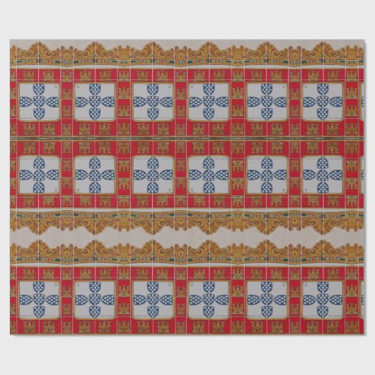 Portugiesisches Verpackungspapier Geschenkpapier (Flach)