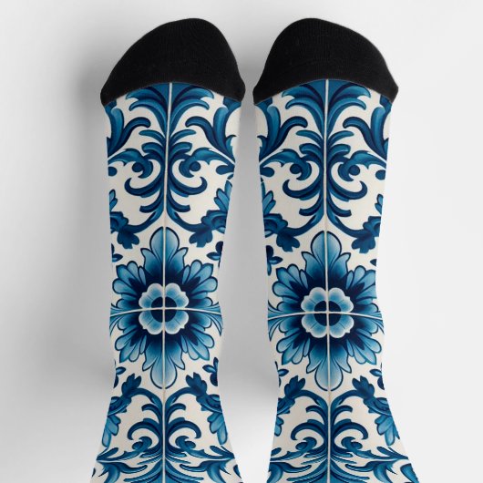 Portugiesisches Vintages Kachel Socken (Oben)