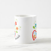 Portugiesisches Volksherz mit saudade Wort Kaffeetasse (Mittel)