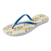 Portugiesisches Volksmuster Badesandalen (Schrägansicht)