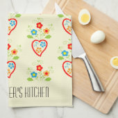 Portugiesisches Volksmuster Geschirrtuch (Viertel Falte)