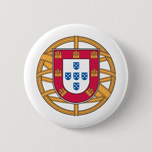 Portugiesisches Wappen Button (Vorderseite)