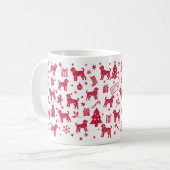 Portugiesisches Wasser Dog Weihnachtsdesign Kaffeetasse (Vorderseite Links)