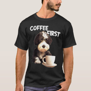 Portugiesisches Wasser Hund Morgenkaffee Sprichwor T-Shirt