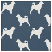 Portugiesisches Wasser-HundeSilhouette-Muster Stoff (Nahaufnahme)