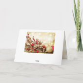 Portugiesisches Weihnachten - Rot und Goldflitter (Rückseite)