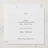 Portugiesisches Weihnachtshaus mit Rooster-Grüße Karte (Rückseite)