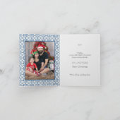 Portugiesisches Weihnachtshaus mit Rooster-Grüße Karte (Innenseite)