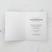 Portugiesisches Weihnachtshaus-Party mit Rooster Einladung (Innenseite)