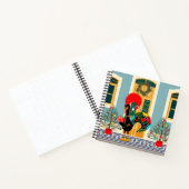 Portugiesisches Weihnachtsschmuckhaus mit Rooster Notizblock (Innenseite)