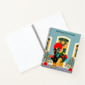 Portugiesisches Weihnachtsschmuckhaus mit Rooster Notizblock (Innenseite)