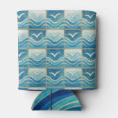 Portuguese Azulejo Blue Tile Pattern Can Cooler –  Dosenkühler (Rückseite)