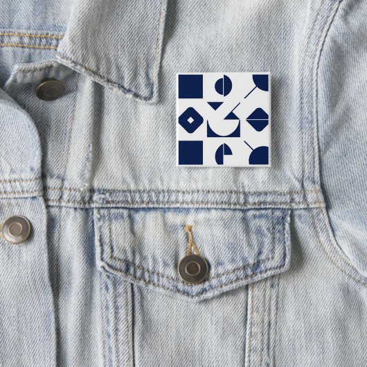 Portuguese Azulejo Geometric Pattern Button – Mode (Beispiel)