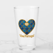 Portuguese Azulejo Heart Glass Cup  Glas (Rückseite)