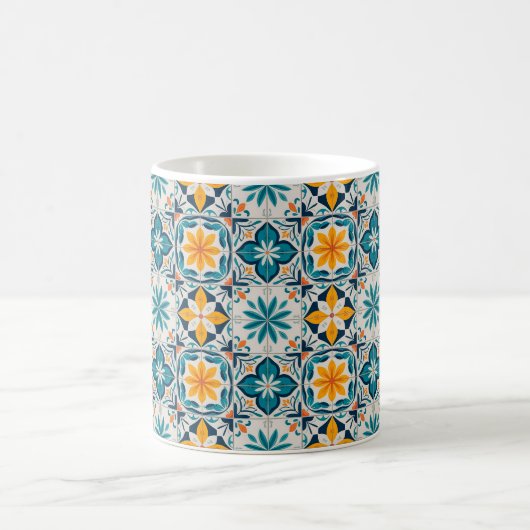 Portuguese Azulejo Mug – Traditional Tile Pattern  Kaffeetasse (Mittel)