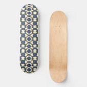 Portuguese Azulejo Pattern Skateboard Deck – Blue  (Vorderseite)