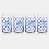 Portuguese Blue Tile Monogram Dosenglas (Hinten)