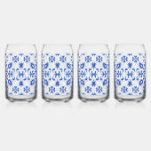 Portuguese Blue Tile Monogram Dosenglas (Rechts)