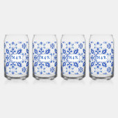 Portuguese Blue Tile Monogram  Dosenglas (Vorderseite)
