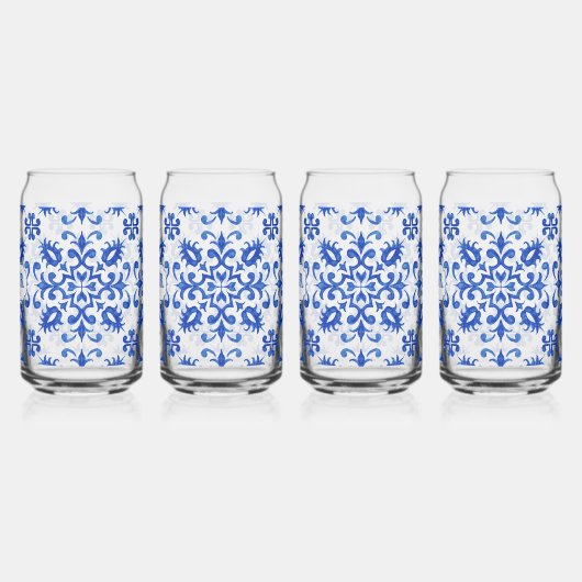 Portuguese Blue Tile Monogram  Dosenglas (Links)